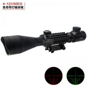 4-12X50EG紅綠光導(dǎo)軌?mèng)~骨狙擊十線瞄準(zhǔn)鏡