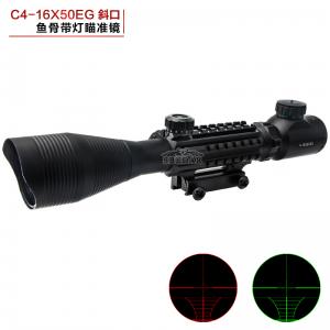 4-16X50EG 紅綠光狙擊鏡導(dǎo)軌?mèng)~骨瞄準(zhǔn)鏡