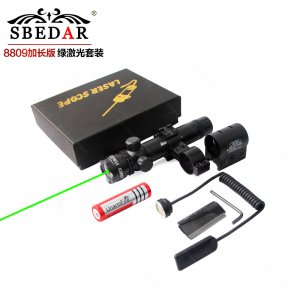 8809加長(zhǎng)版全套夾具超強(qiáng)電量戶(hù)外綠激光套裝可加印logo