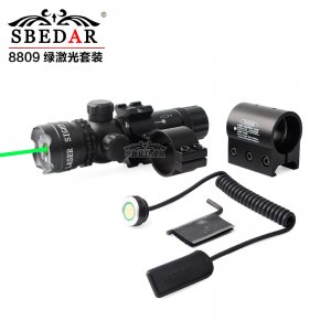按鈕版綠激光晝夜綠外線(xiàn)瞄準(zhǔn)校準(zhǔn)器 8809綠激光狙擊校瞄儀